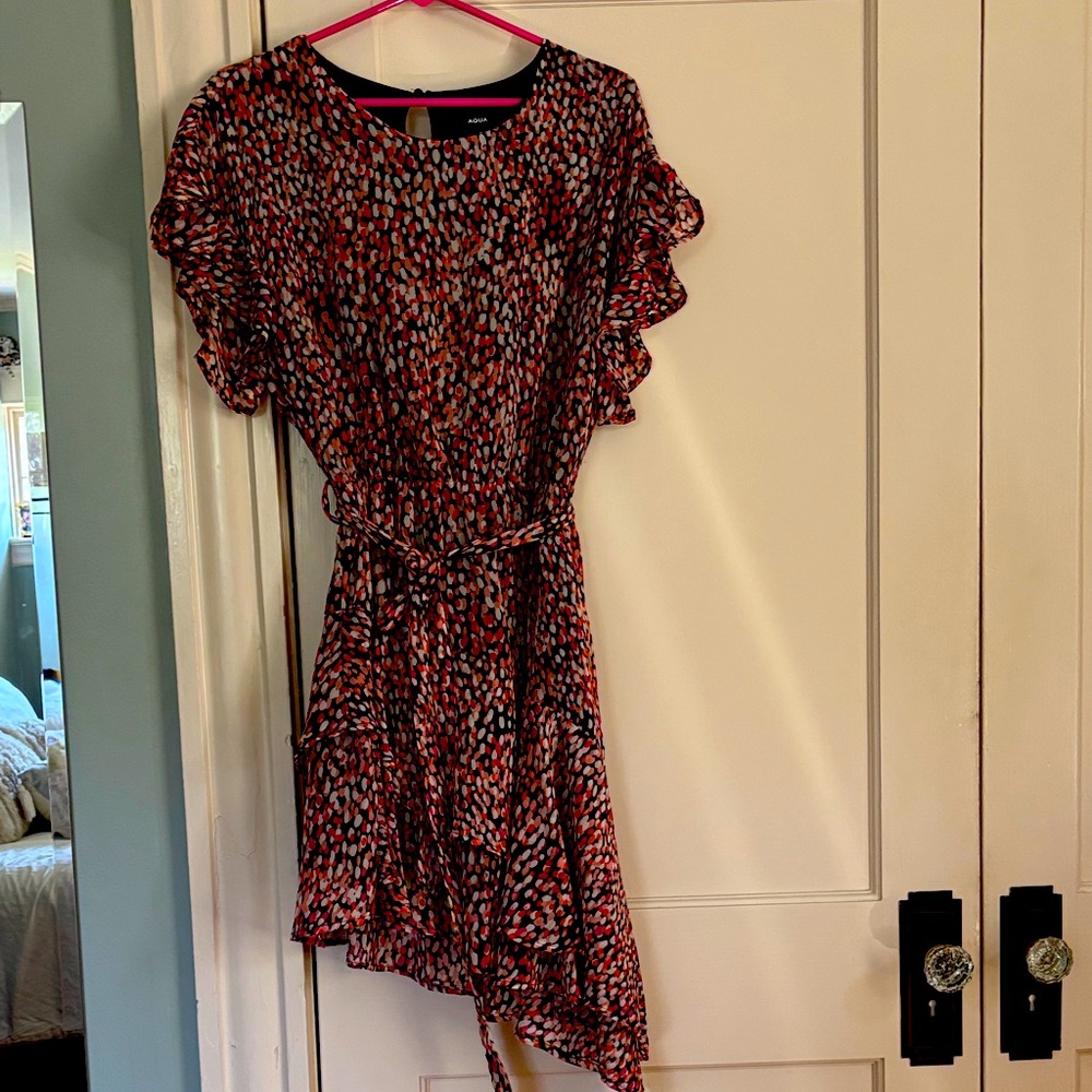 Asymmetrical hem dress